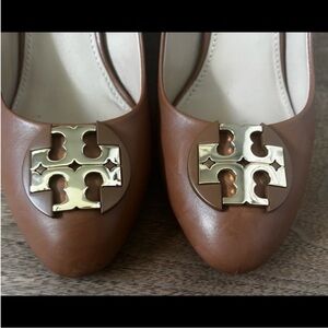 Tory Burch Benton Leather Wedges Women Size 8